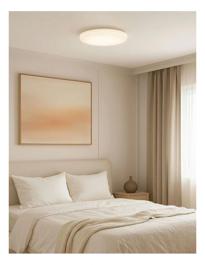 Elaine Tri Colour Dimmable Small LED Ceiling Light in White image 4