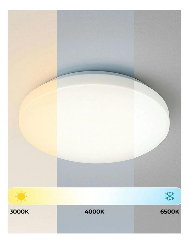 Elaine Tri Colour Dimmable Small LED Ceiling Light in White image 5