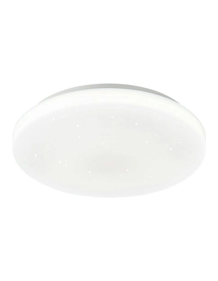 Starry Glow Tri Colour Dimmable Small LED Ceiling Light in White image 1