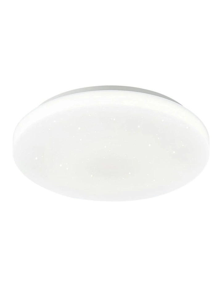Starry Glow Tri Colour Dimmable Small LED Ceiling Light in White image 1