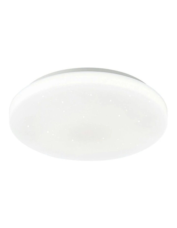 Starry Glow Tri Colour Dimmable Medium LED Ceiling Light in White image 1