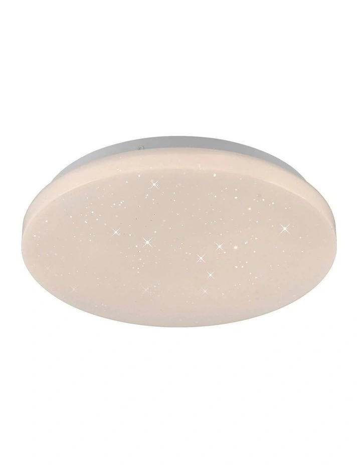 Starry Glow Tri Colour Dimmable Medium LED Ceiling Light in White image 3