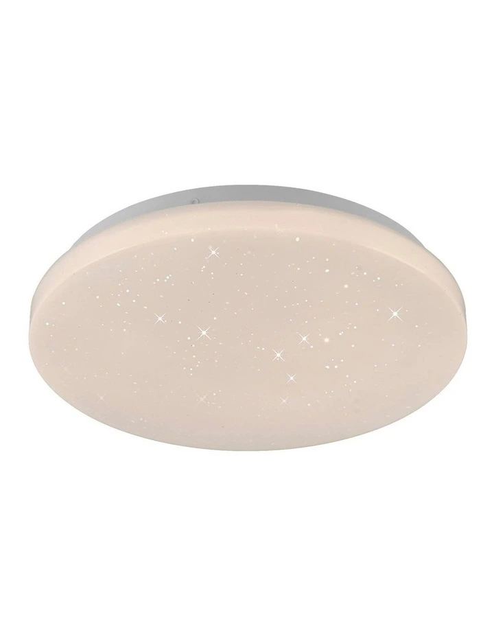 Starry Glow Tri Colour Dimmable Medium LED Ceiling Light in White image 3
