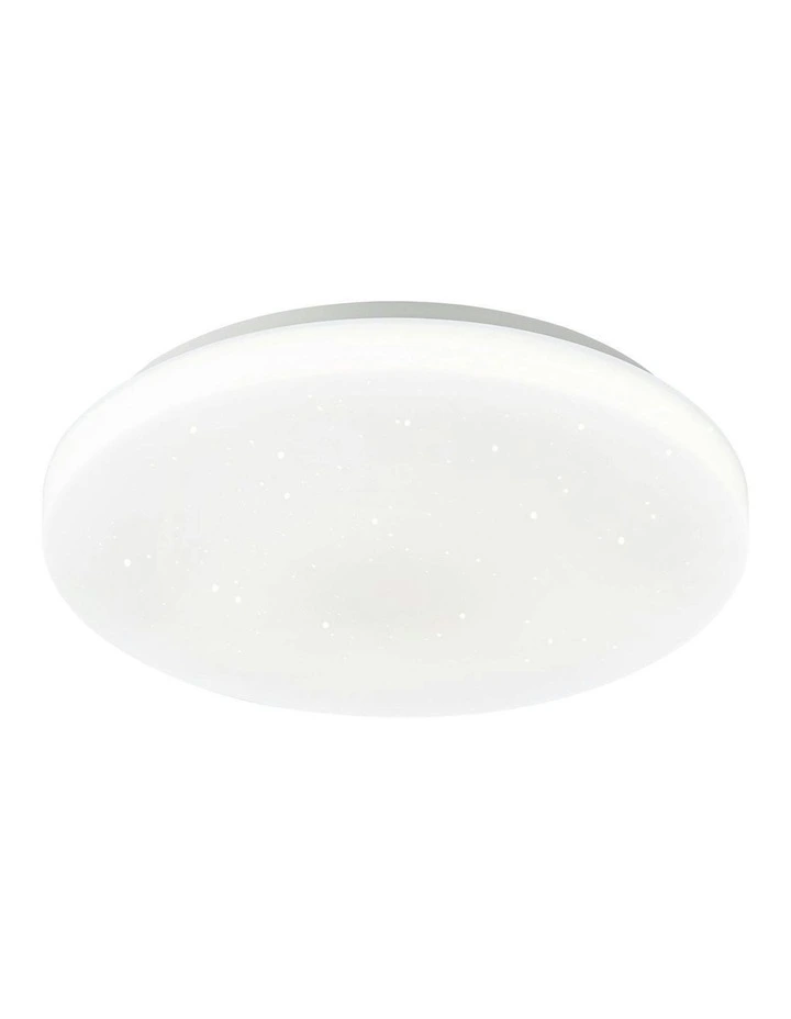 Starry Glow Tri Colour Dimmable Large LED Ceiling Light in White image 1
