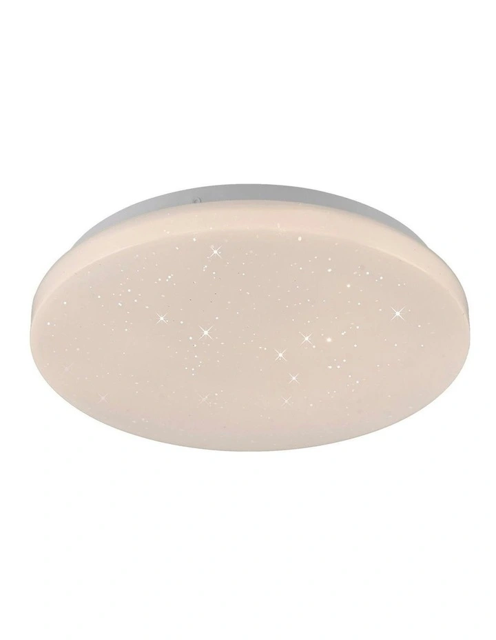 Starry Glow Tri Colour Dimmable Large LED Ceiling Light in White image 3