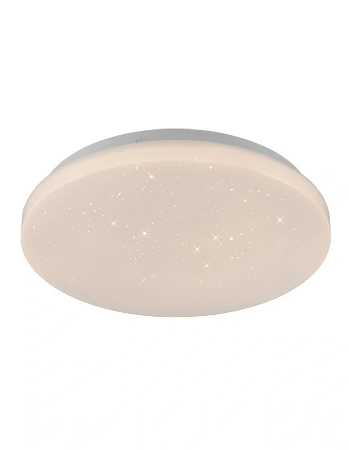 Starry Glow Tri Colour Dimmable Large LED Ceiling Light in White image 3
