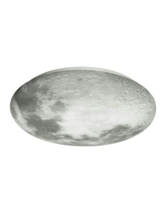 Luna Moon Tri Colour Dimmable Small LED Ceiling Light in Grey