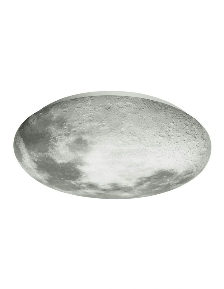 Luna Moon Tri Colour Dimmable Small LED Ceiling Light in Grey image 1