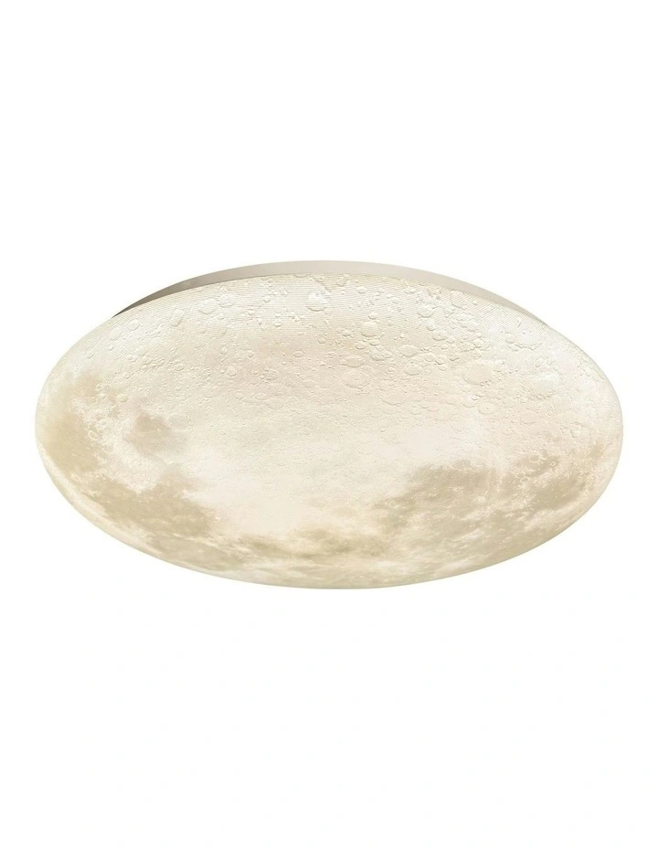 Luna Moon Tri Colour Dimmable Large LED Ceiling Light in Grey image 3