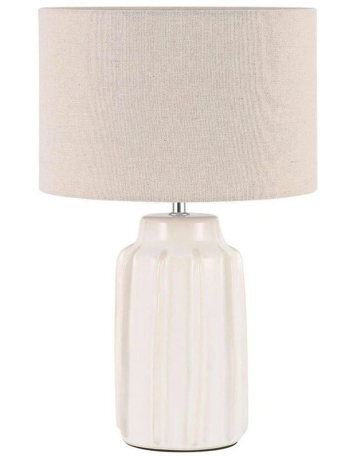 Lana Ceramic Table Lamp in Cream image 1