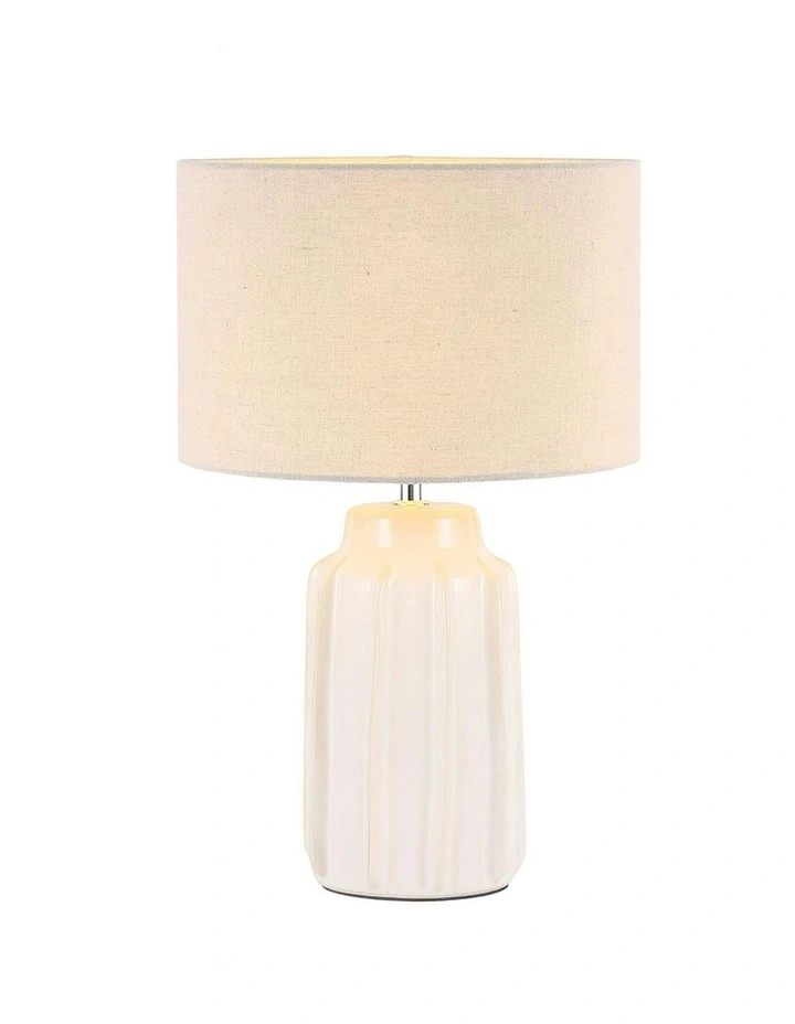 Lana Ceramic Table Lamp in Cream image 2