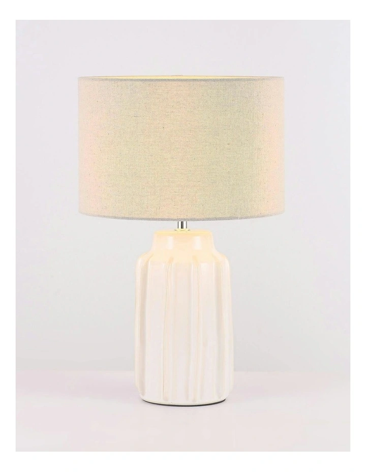 Lana Ceramic Table Lamp in Cream image 4