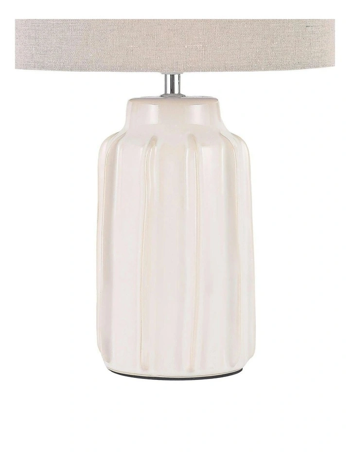 Lana Ceramic Table Lamp in Cream image 6