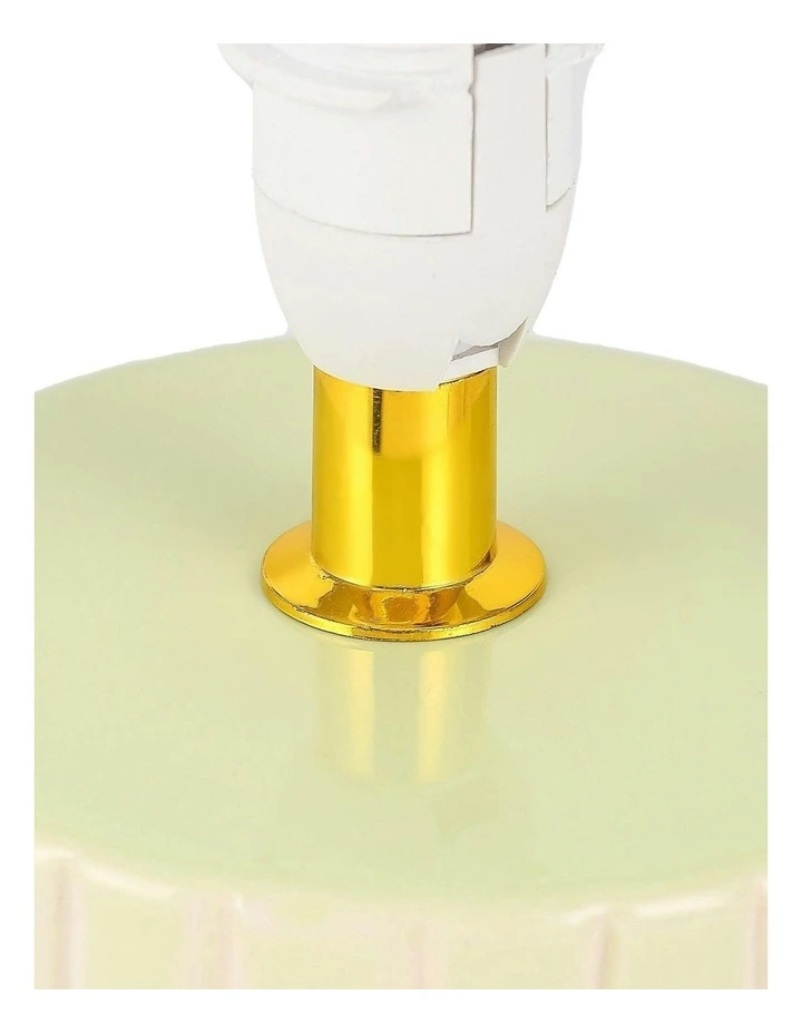 Miri Ribbon Bow Ceramic Table Lamp in Green image 7