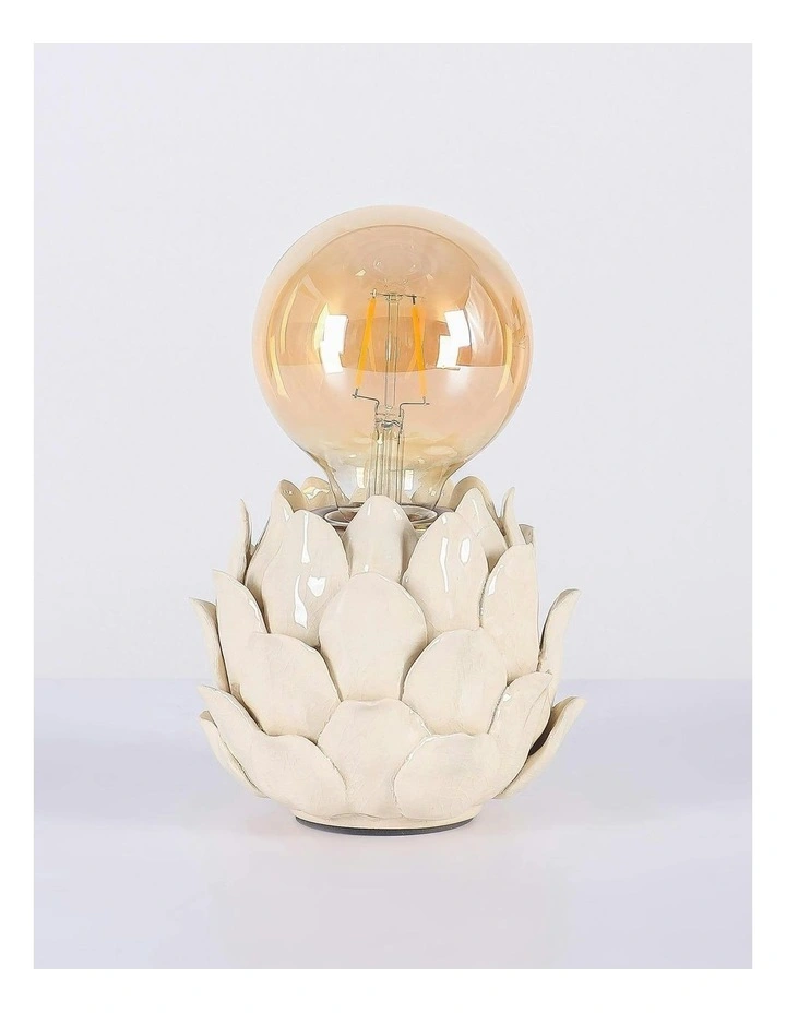 Lustre Artichoke Ceramic Table Lamp in Beige image 2