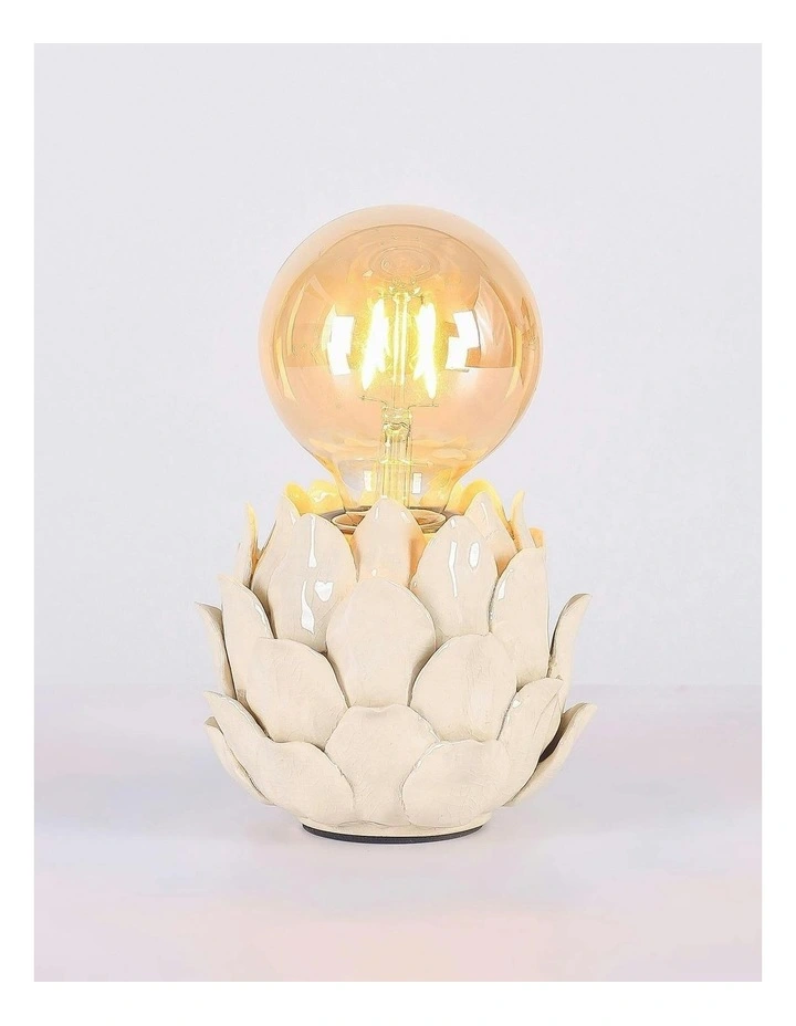 Lustre Artichoke Ceramic Table Lamp in Beige image 3