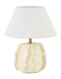 Lila Ceramic Table Lamp in Cream