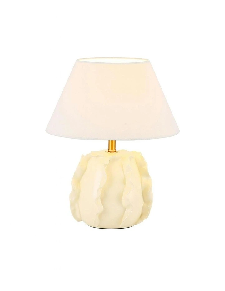 Lila Ceramic Table Lamp in Cream image 2