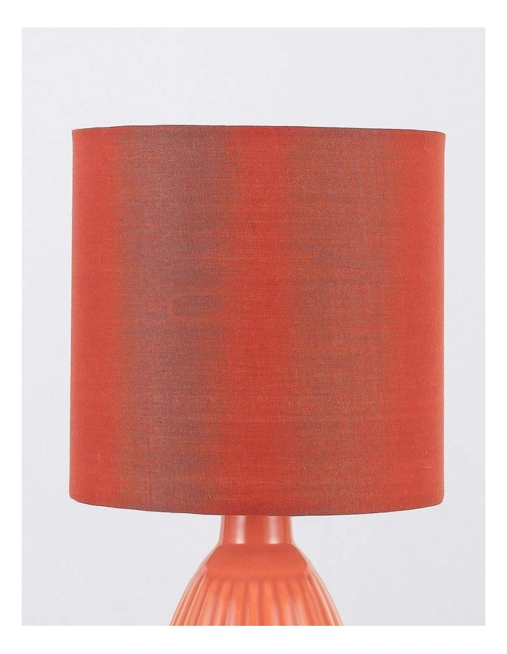 Nora Ceramic Table Lamp Set Of 2 in Coral image 5