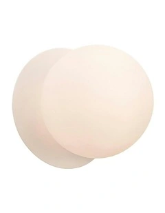 Odessa Opal Frosted Glass LED Wall Light With Base in White