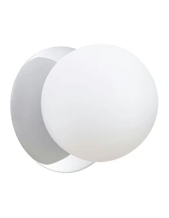 Odessa Opal Frosted Glass LED Wall Light in Warm White/Small