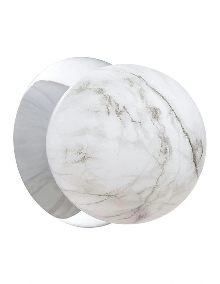 Odessa Marble Opal Glass LED Wall Light in Warm White/Small image 1