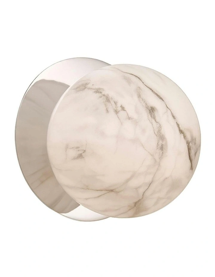 Odessa Marble Opal Glass LED Wall Light in Warm White/Small image 2