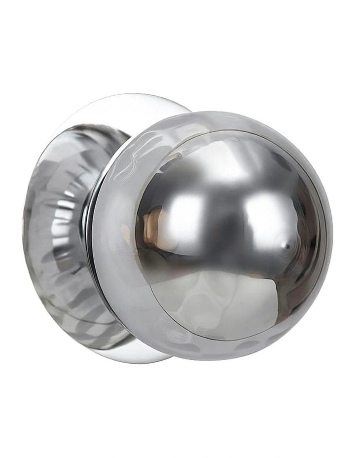 Odessa Molten Ripple Glass LED Wall Light in Warm White/Small image 1