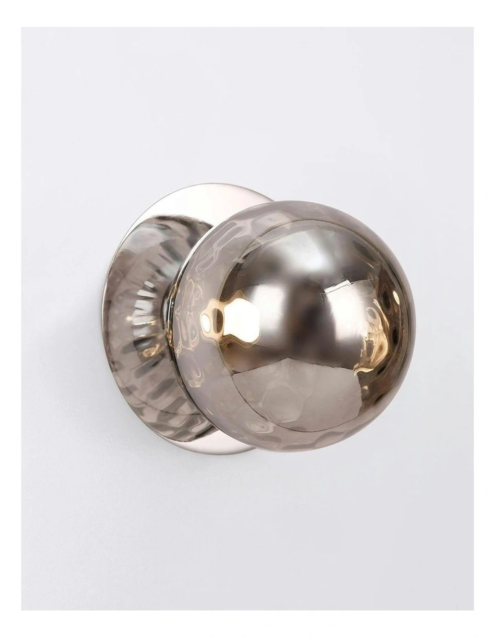 Odessa Molten Ripple Glass LED Wall Light in Warm White/Small image 4