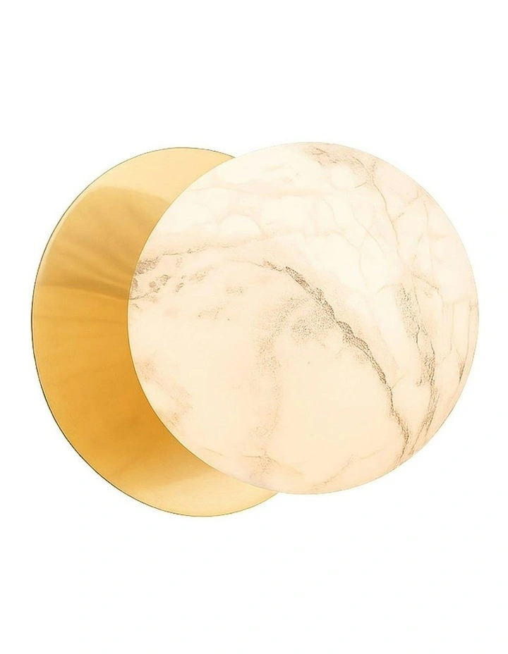 Odessa Marble Opal Glass LED Wall Light in Warm White/Small image 2