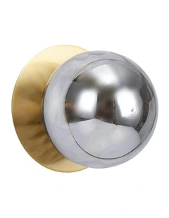 Odessa Molten Ripple Glass LED Wall Light in Warm White/Small