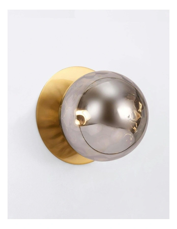 Odessa Molten Ripple Glass LED Wall Light in Warm White/Small image 4