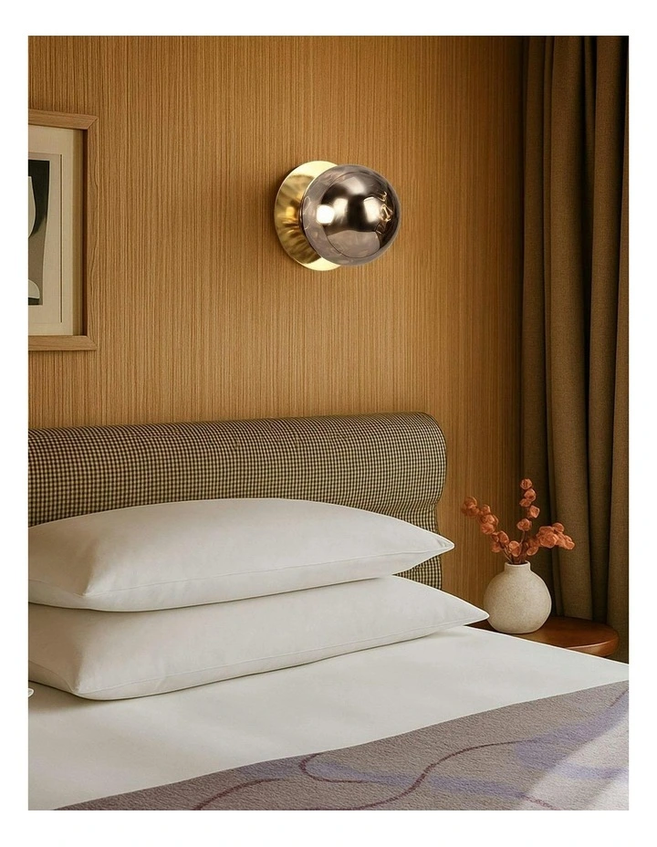 Odessa Molten Ripple Glass LED Wall Light in Warm White/Small image 5