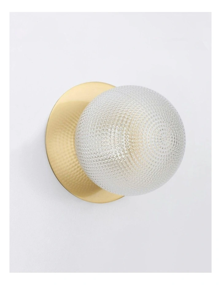 Odessa Diamond Cut Glass LED Wall Light in Warm White/Small image 3