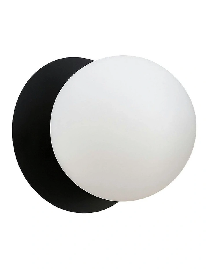 Odessa Opal Frosted Glass LED Wall Light in Warm White/Large image 1