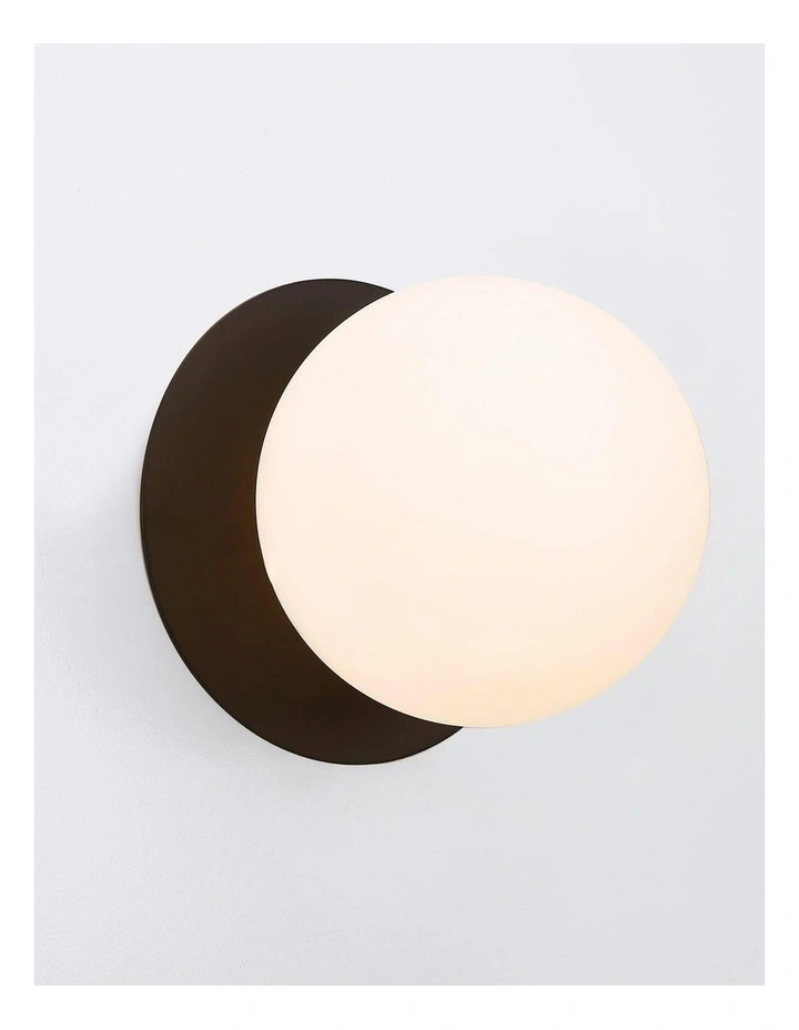 Odessa Opal Frosted Glass LED Wall Light in Warm White/Large image 4