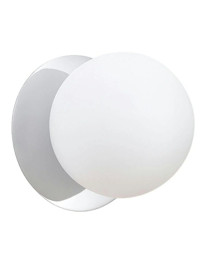 Odessa Opal Frosted Glass LED Wall Light in Warm White/Large image 1
