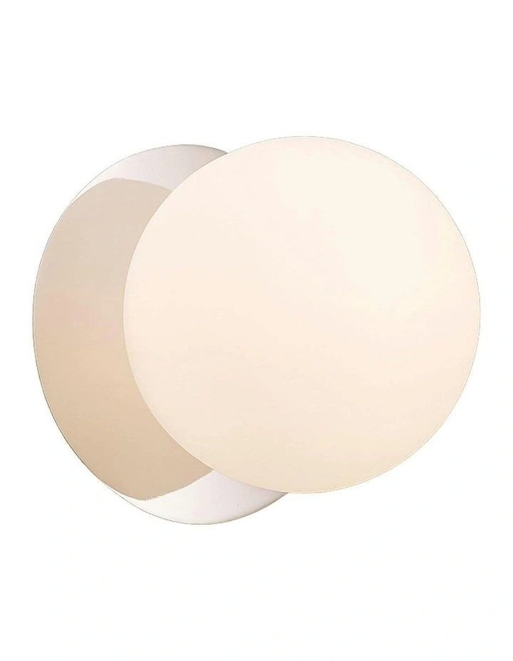 Odessa Opal Frosted Glass LED Wall Light in Warm White/Large image 2