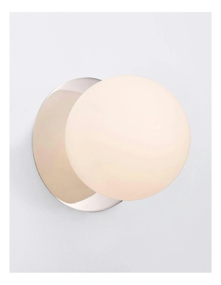 Odessa Opal Frosted Glass LED Wall Light in Warm White/Large image 6