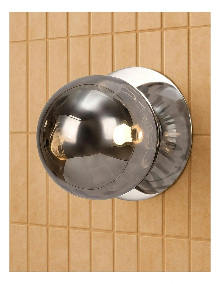 Odessa Molten Ripple Glass LED Wall Light in Warm White/Large image 5