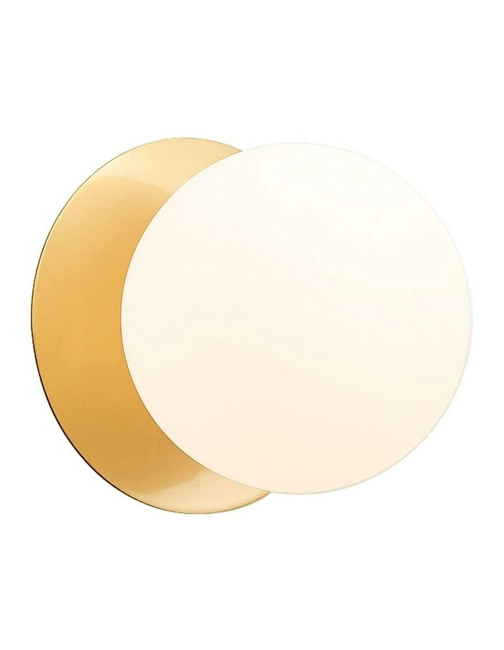 Odessa Opal Frosted Glass LED Wall Light in Warm White/Large image 2