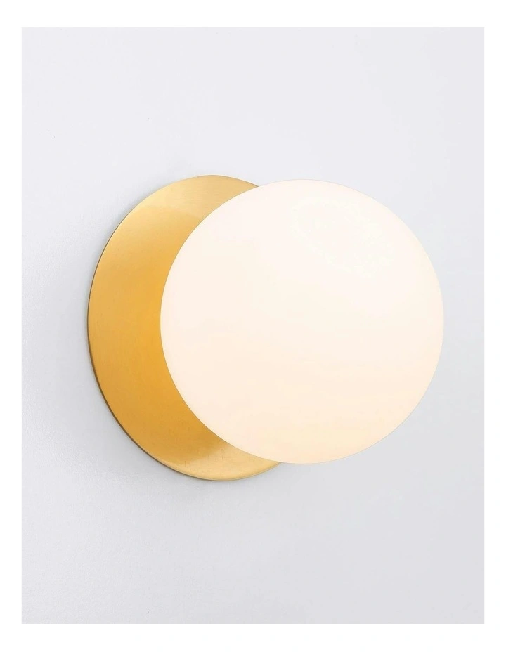 Odessa Opal Frosted Glass LED Wall Light in Warm White/Large image 4