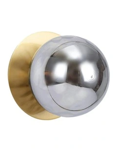 Odessa Molten Ripple Glass LED Wall Light in Warm White/Large