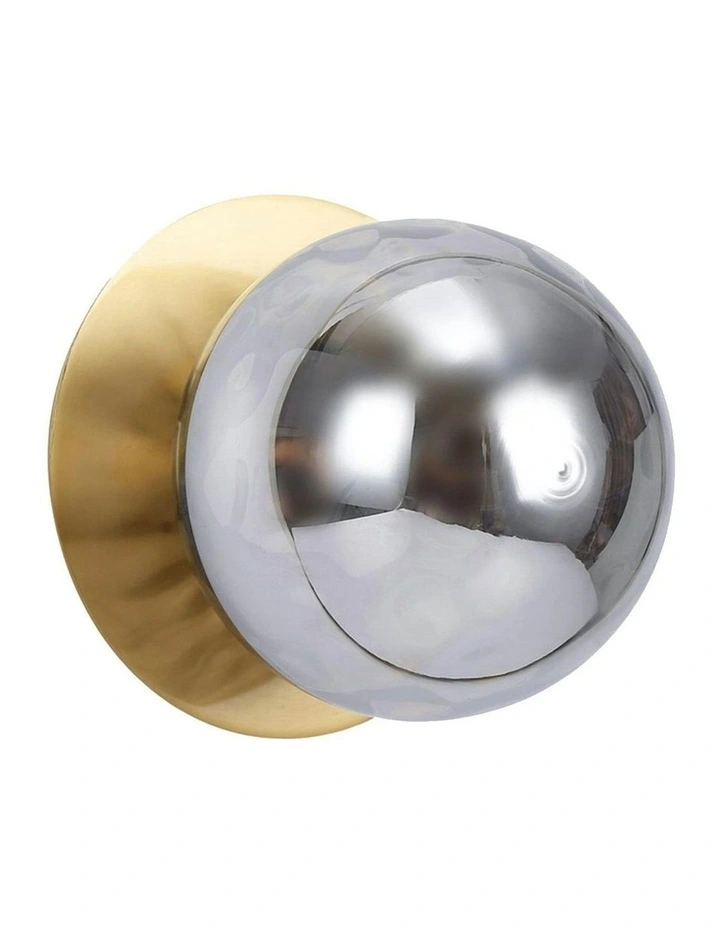 Odessa Molten Ripple Glass LED Wall Light in Warm White/Large image 1