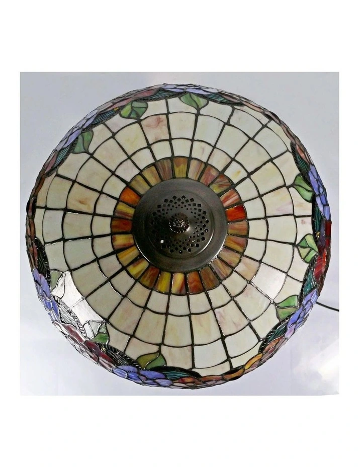 Red Rose Tiffany Floor Lamp image 5