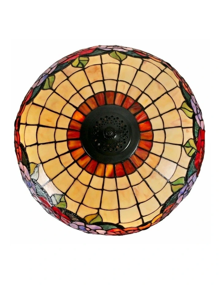 Red Rose Tiffany Floor Lamp image 6