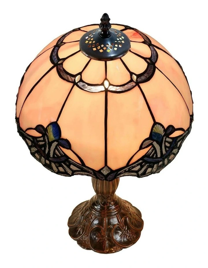 Memphis Tiffany Table Lamp in Brown image 2