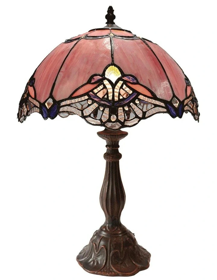 Memphis Tiffany Table Lamp in Brown image 7