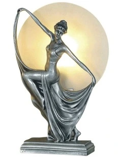 Boelyn Art Deco Table Lamp Pewter
