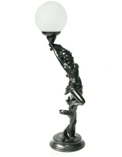 Art Deco Table Lamp Grace in Bronze